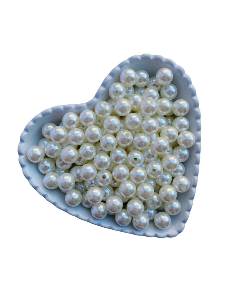 Perola em Abs marfim 12mm (20g)