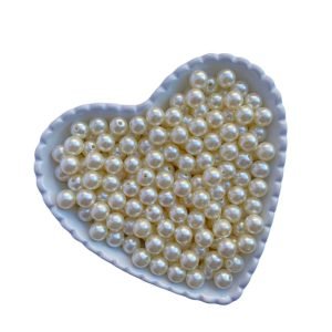 Perola em Abs marfim 10mm (20g) - Imagem 1