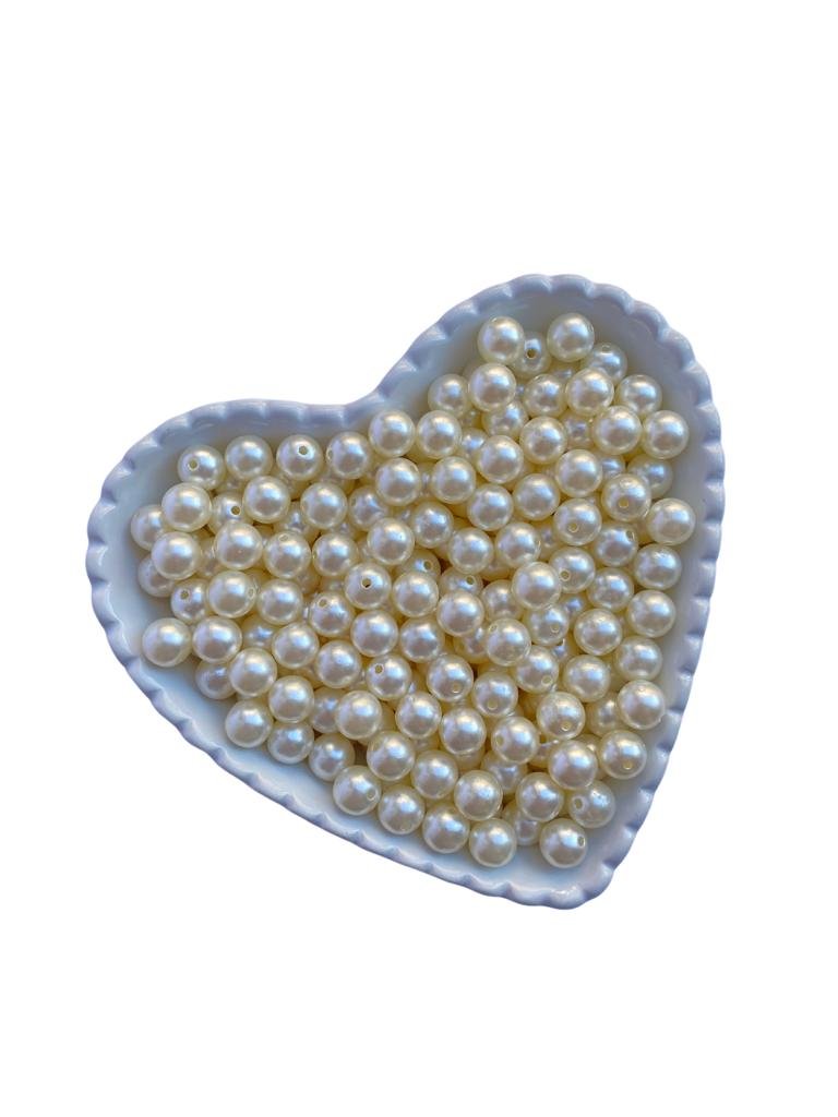 Perola em Abs marfim 10mm (20g)