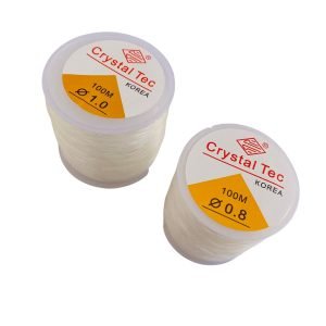 Fio de silicone trasparente Crystal Tec (100 metros) - Imagem 1