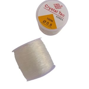 Fio de silicone trasparente Crystal Tec (100 metros) - Imagem 2