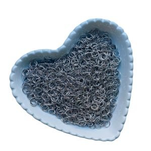 Argolinha de metal prata 8mm (10g) - Imagem 1