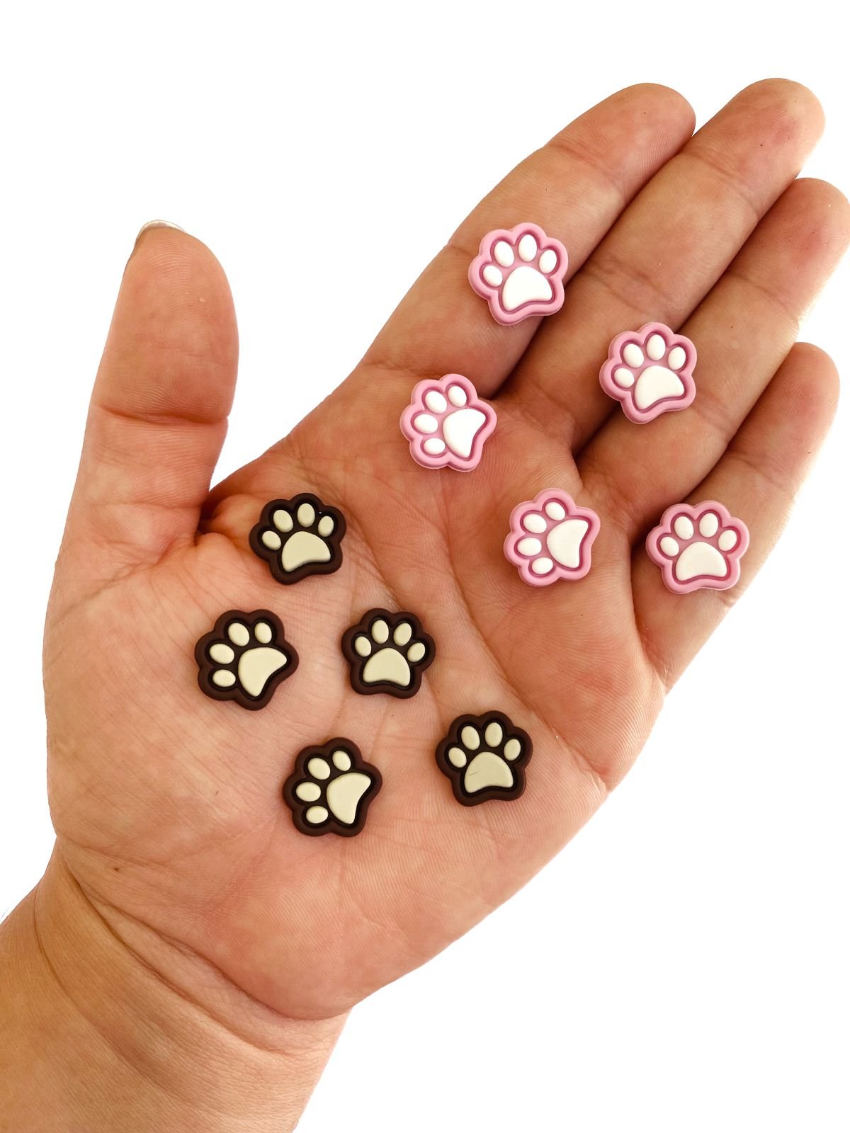 Aplique emborrachado pata de cachorro (2 und.)