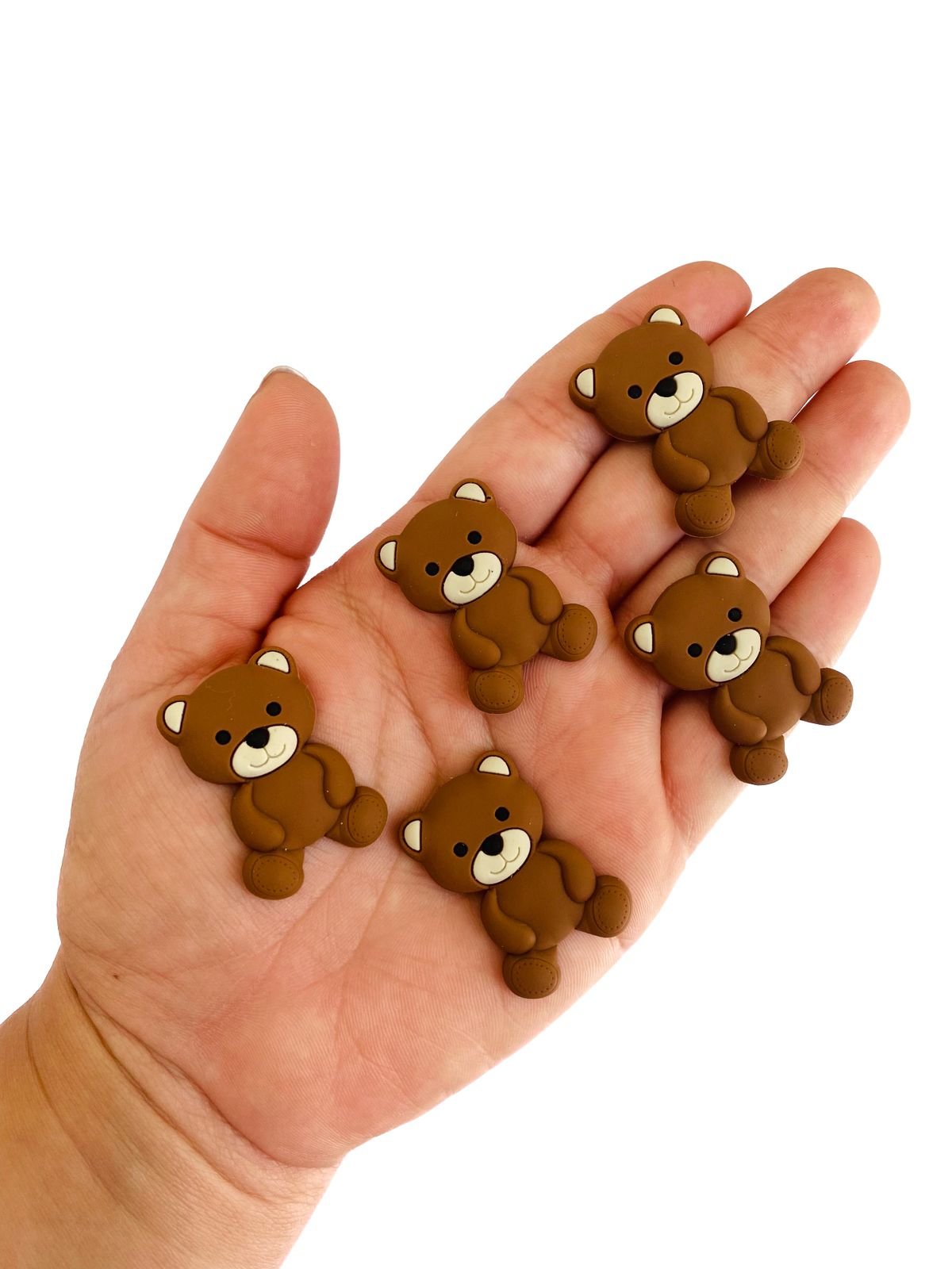 Aplique emborrachado urso baby marrom