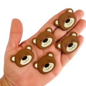 Aplique emborrachado urso marrom - Imagem 1
