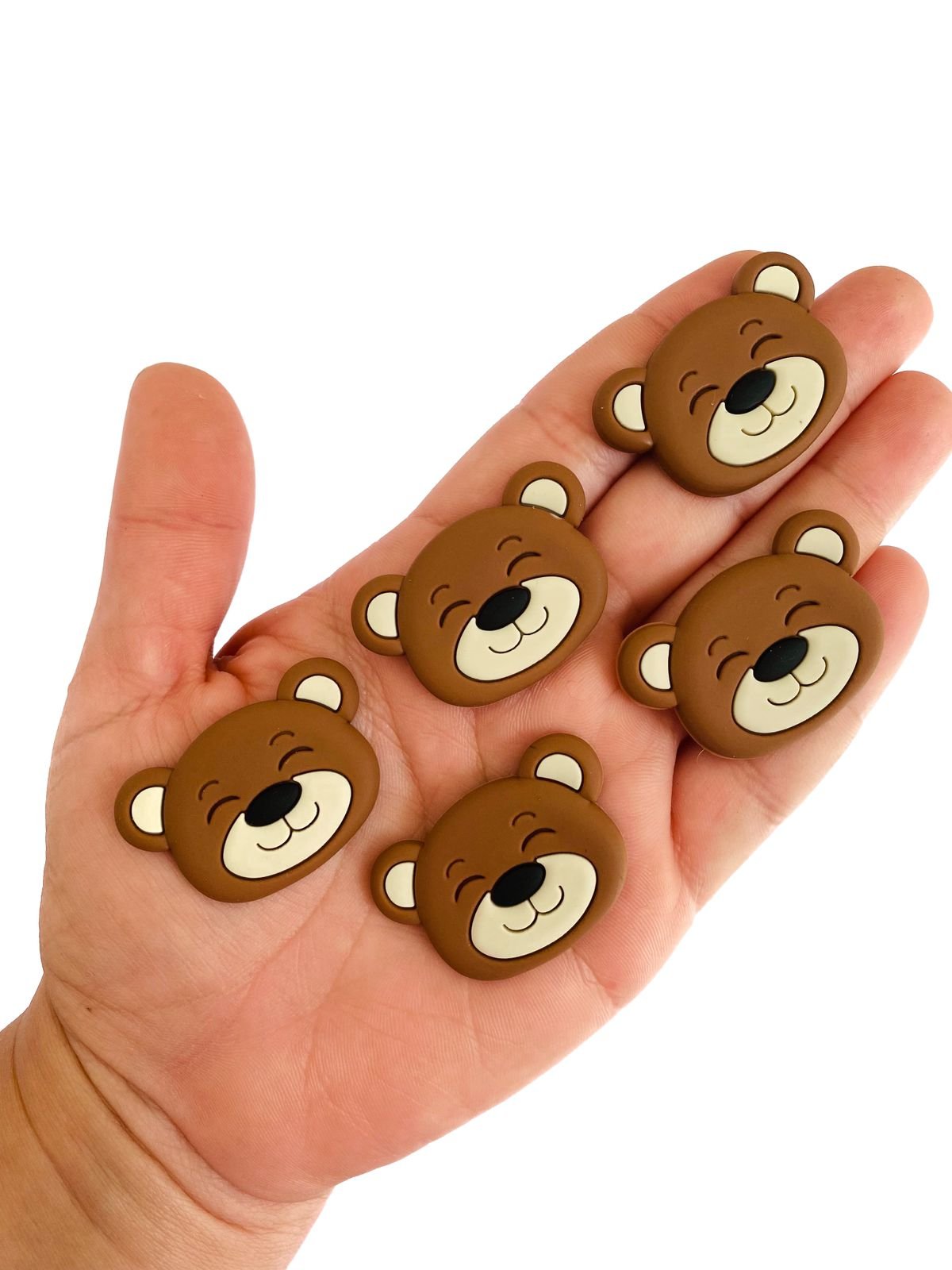 Aplique emborrachado urso marrom