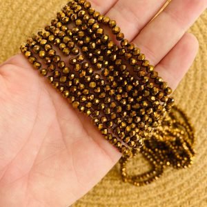 Fio de cristal cobre metalizado 4mm - Imagem 1