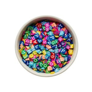 Letras escolar em Fimo (10g) - Imagem 1