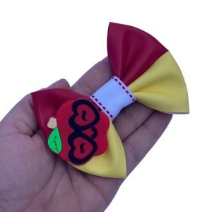 Kit escolar laço duplo Vermelho c/ amarelo ( M ) - Imagem 1