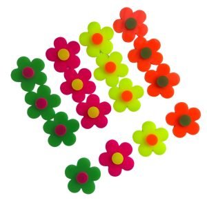 Aplique de acrílico Flor neon 3cm - Imagem 1