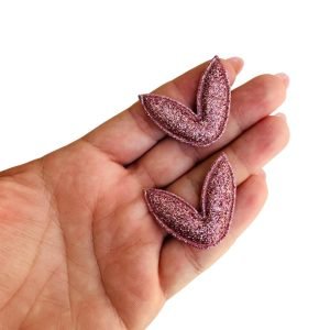 Aplique orelha de coelho rosa (2 und) - Imagem 2
