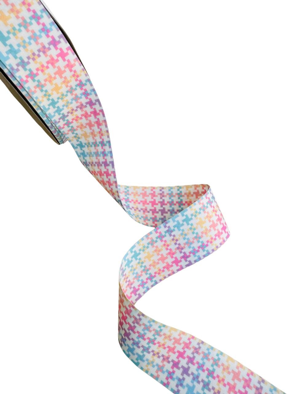 Fita xadrez pied de poule 38mm