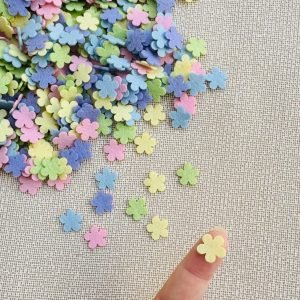 Mini flor de feltro [mod 1] 1,5cm (20 und) - Imagem 2