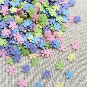 Mini flor de feltro [mod 3] 1,5cm (20 und) - Imagem 1