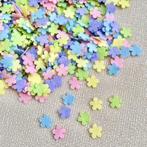 Mini flor de feltro [mod 1] 1,5cm (20 und) - Imagem 1