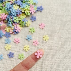 Mini flor de feltro [mod 2] 1,5cm (20 und) - Imagem 2