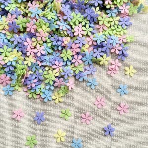 Mini flor de feltro [mod 4] 1,5cm (20 und) - Imagem 1