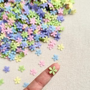 Mini flor de feltro [mod 4] 1,5cm (20 und) - Imagem 2