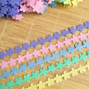 Tassel flor candy p/ laço junino (5 tiras)