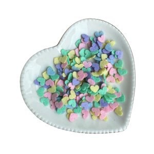 Mini coração de feltro candy 1cm (20 un). - Imagem 1