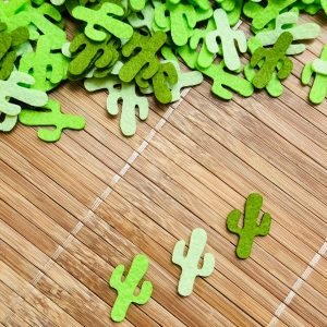 Mini aplique de feltro Cacto 2cm. (6 und) - Imagem 1