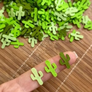 Mini aplique de feltro Cacto 2cm. (6 und) - Imagem 2