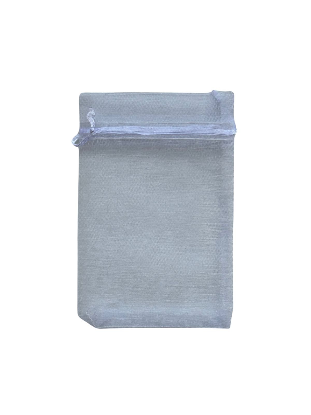 Saco de organza branco M (1 und)