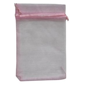 Saco de organza rosa M (1 und)