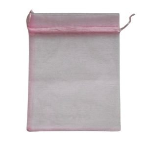 Saco de organza rosa G (1 und) - Imagem 1