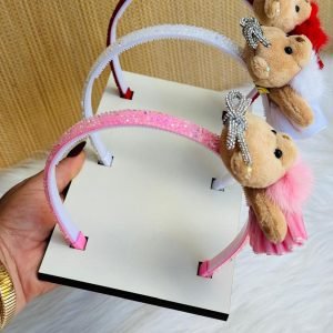 Expositor/Suporte de mdf p/ 3 Tiaras - Imagem 2