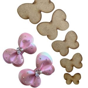 Kit molde de mdf borboleta mod 2 (5 peças)