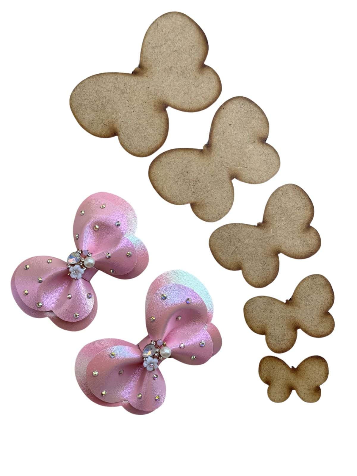 Kit molde de mdf borboleta mod 2 (5 peças)