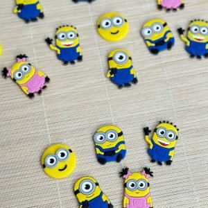 kit aplique emborrachado Minions com 5 unidades. - Imagem 1