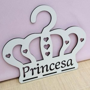 Cabide porta laço Coroa Princesa - Imagem 3