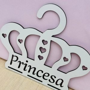 Cabide porta laço Coroa Princesa - Imagem 4