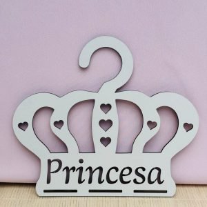 Cabide porta laço Coroa Princesa - Imagem 2
