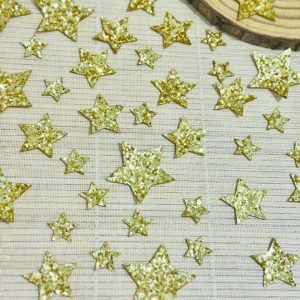 Aplique Estrela de lonita c/ brilho - Imagem 3