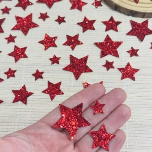 Aplique Estrela de lonita c/ brilho - Imagem 4