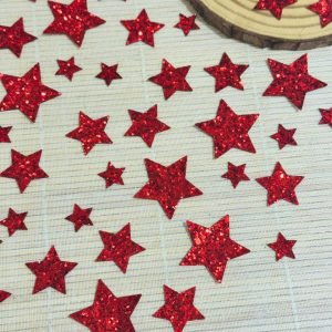Aplique Estrela de lonita c/ brilho - Imagem 2