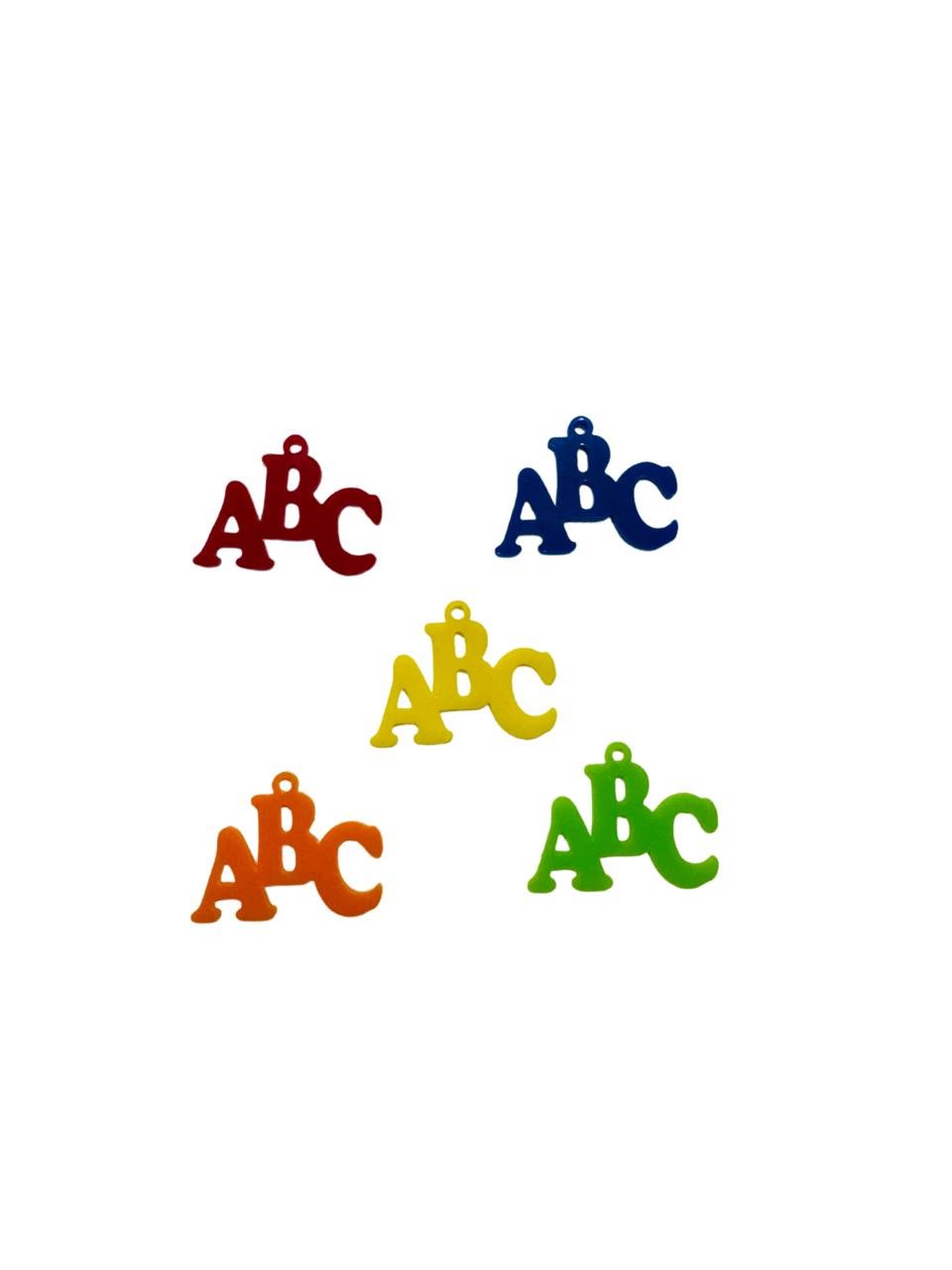 Pingente de acrílico ABC