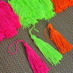 Tassel neon p/ carnaval (2 unid.) - Imagem 1