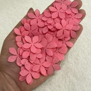 Flor de organza acetinada para montagem (12 und) - Imagem 3