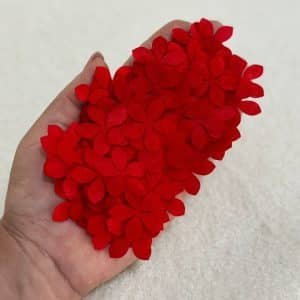 Flor de organza acetinada para montagem (12 und) - Imagem 4