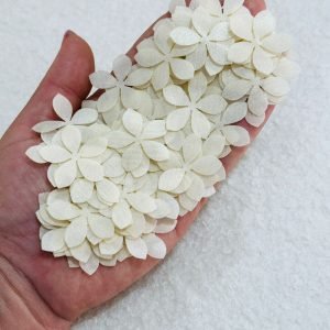 Flor de organza acetinada para montagem (12 und) - Imagem 7