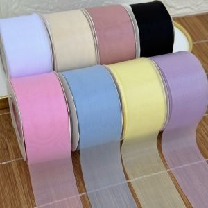 Fita de organza acetinada 38mm - Imagem 1