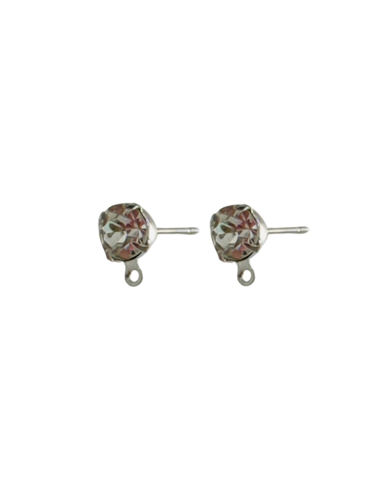 Base com strass p/ brinco (5 pares)