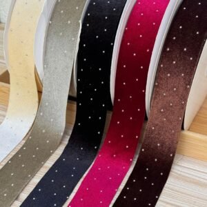 Fita veludo com strass 38mm - Imagem 2