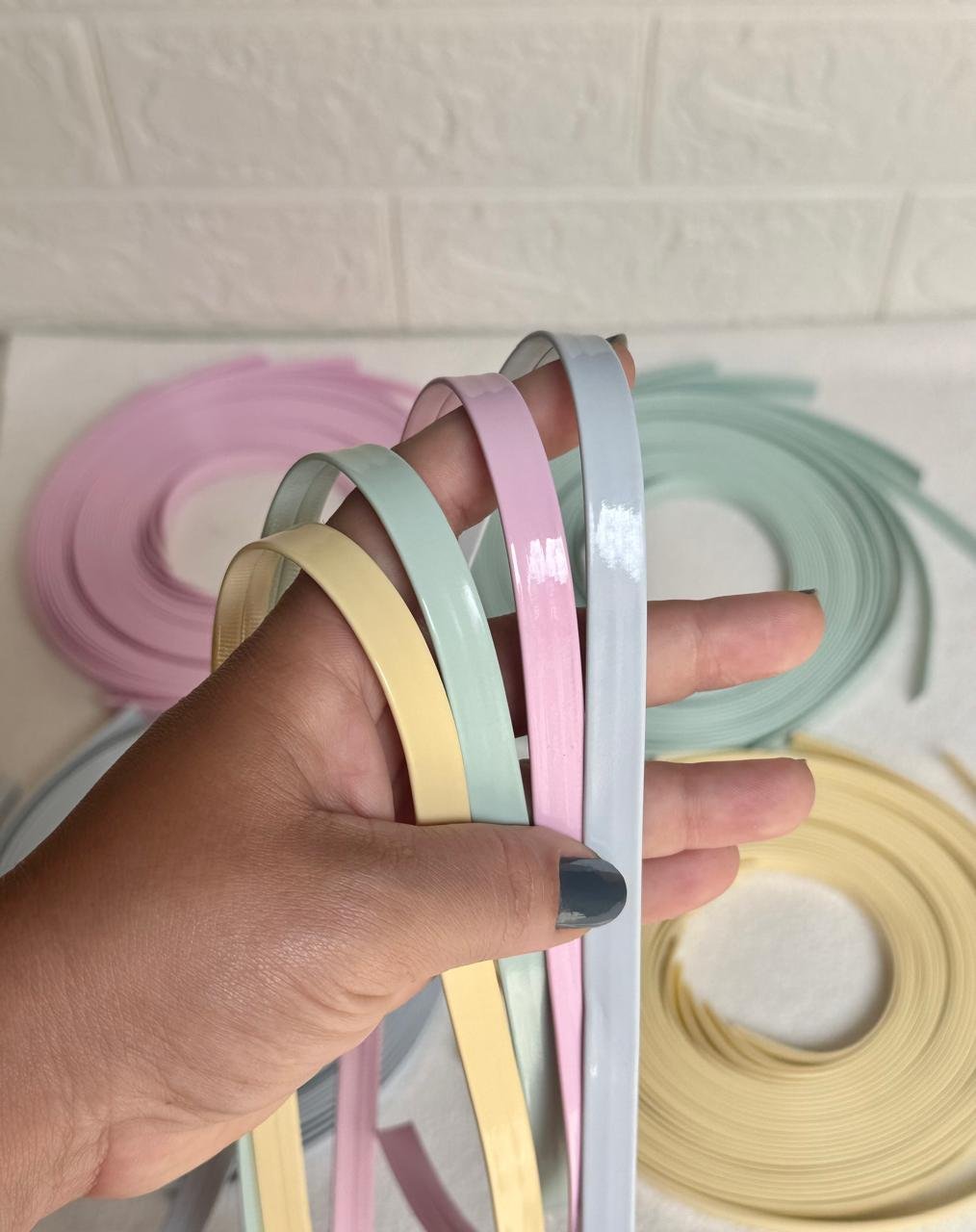 Tira de lonita verniz Candy color (1,05m)