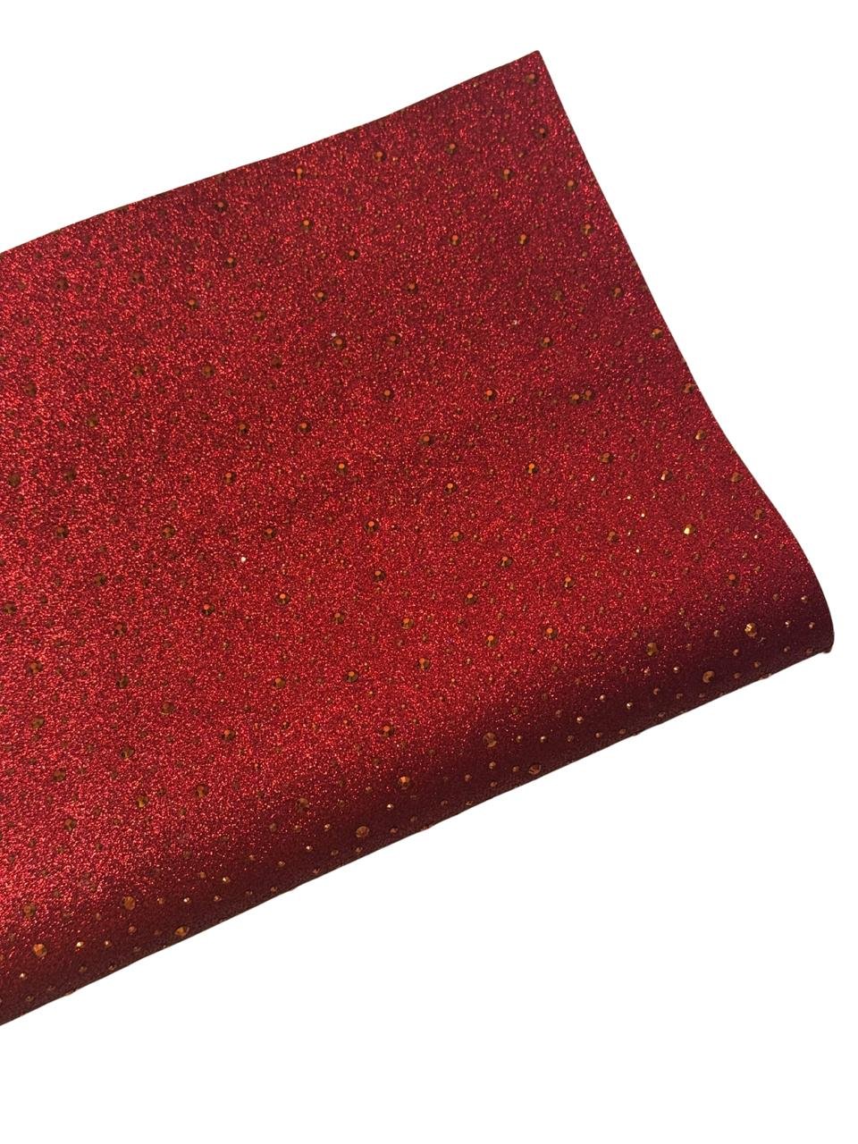 Lonita gliter Astral vermelha 25x40cm