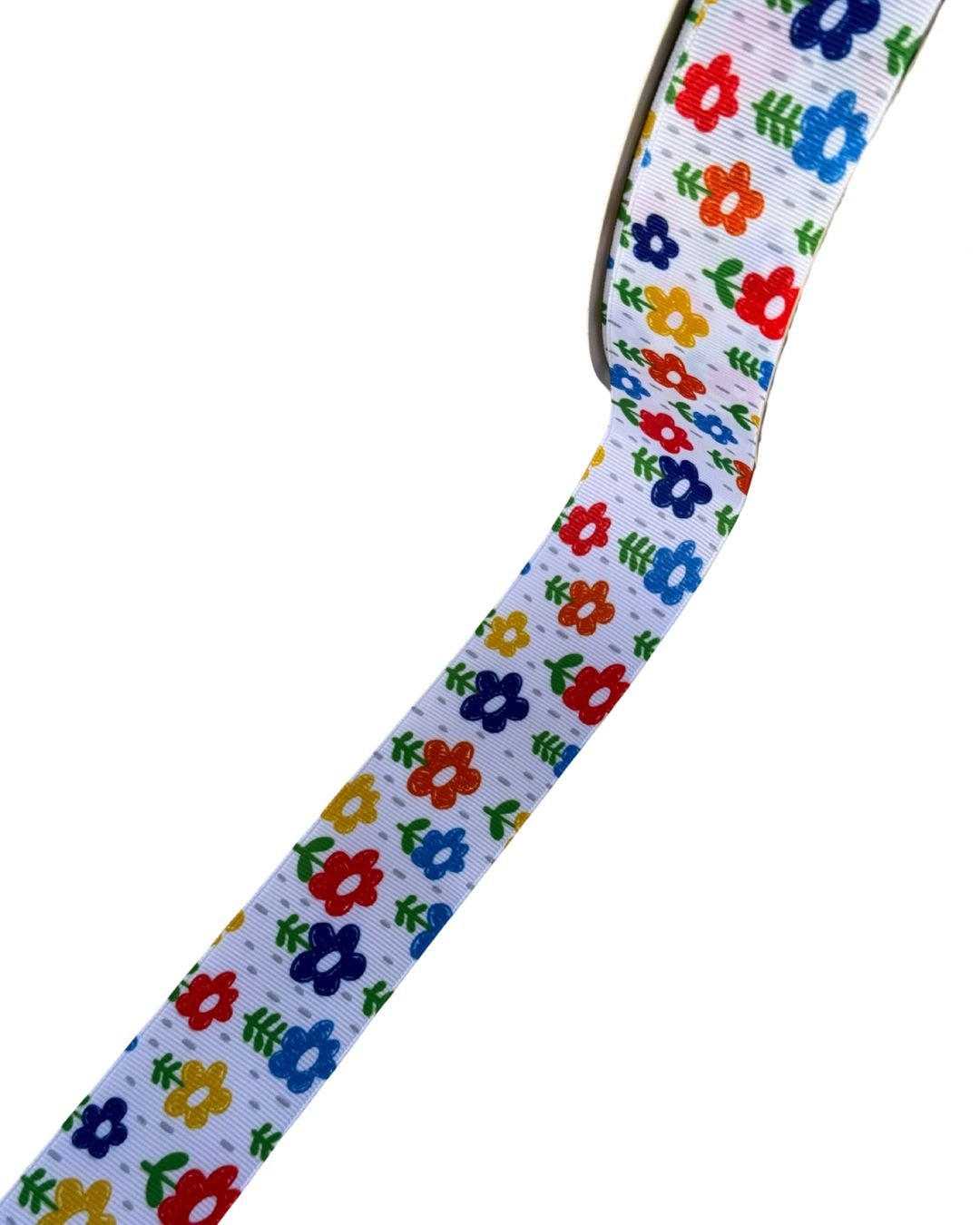Fita Yama estampa escolar flor colorida 38mm